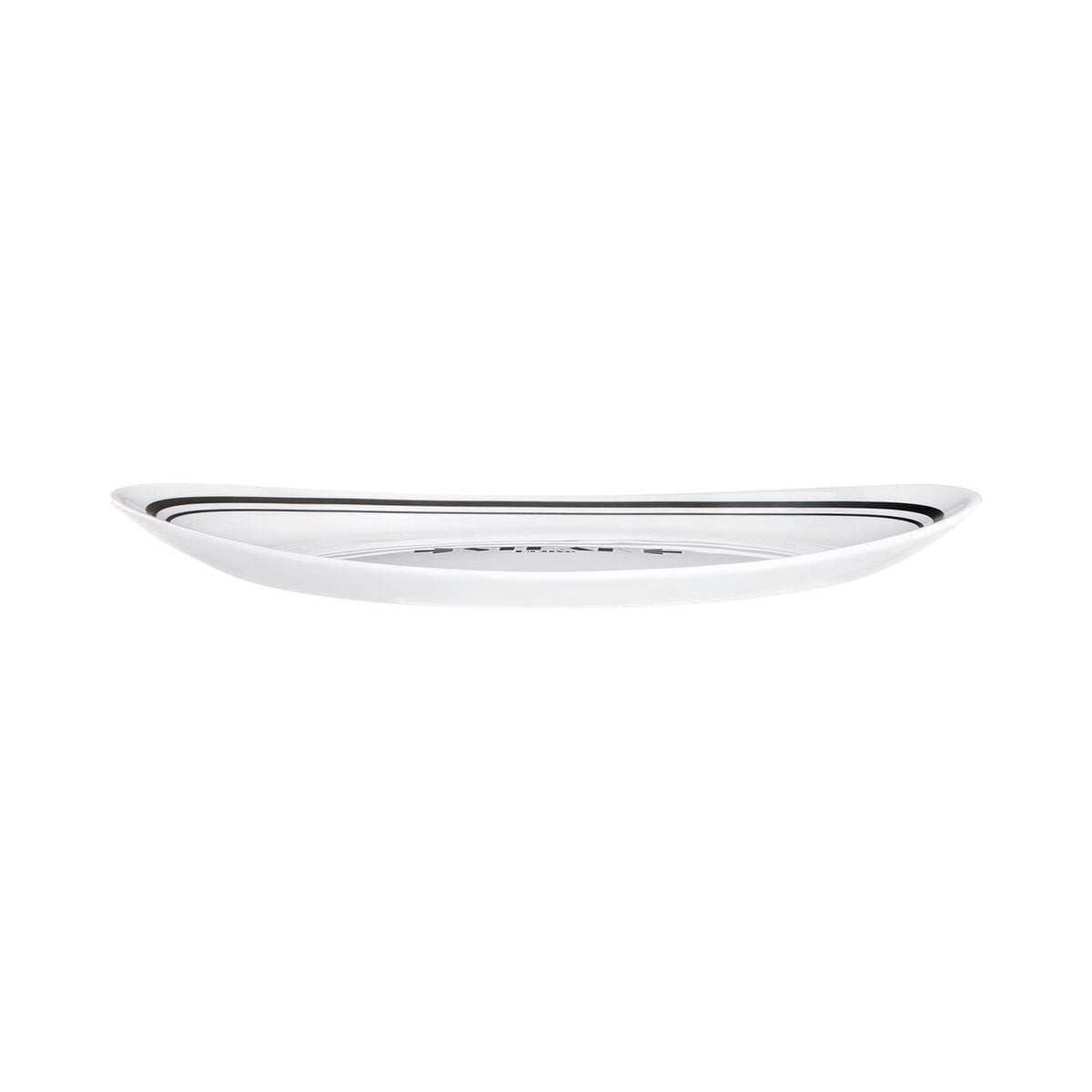 Flat plate Luminarc Friends Time Bistro Meat White/Black Glass Ø 30 cm (12 Units)